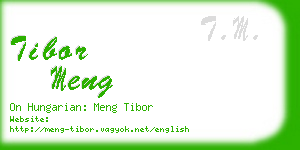 tibor meng business card